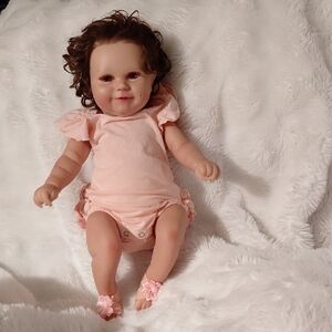 Newborn Doll "Real Eye Lashes" Soft Skin